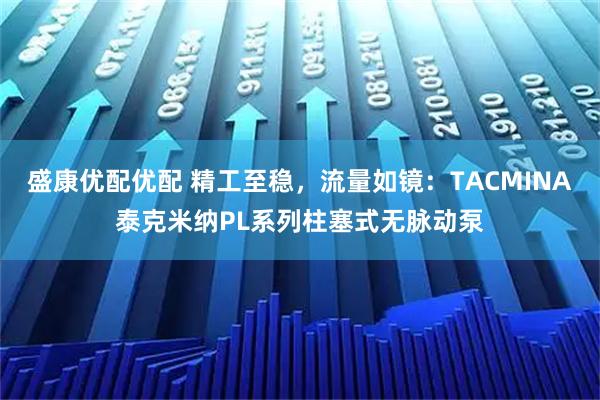 盛康优配优配 精工至稳,流量如镜:TACMINA泰克米纳PL系列柱塞式无脉动泵